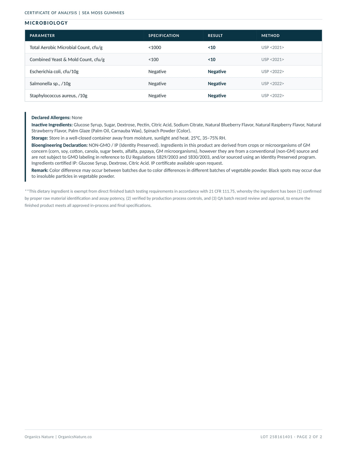 Lab Results & Testing — page 2